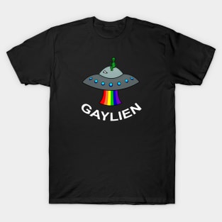 Rainbow Gaylien Pride Alien T-Shirt